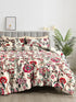 The White Moss Hannah Reversible Print Pinch Pleat AC Comforter With 2 Pillow Cover